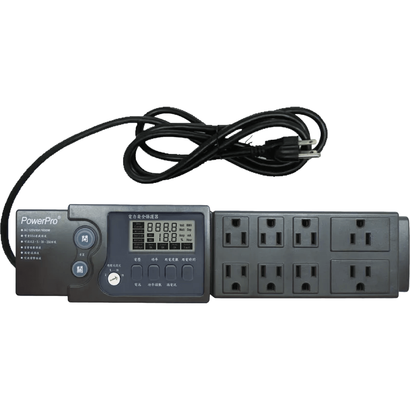 Power safety protector extension cord