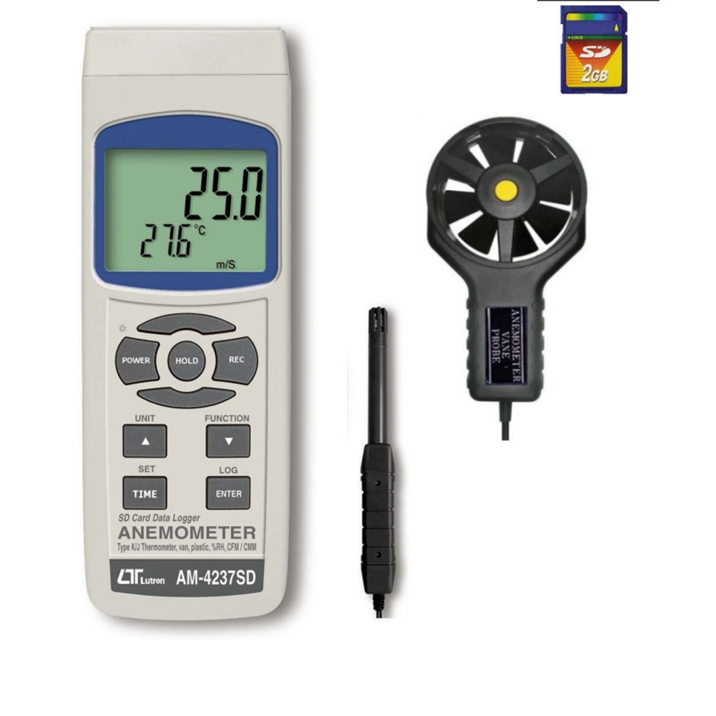 Anemometer SD Card Real-Time Data Recorder