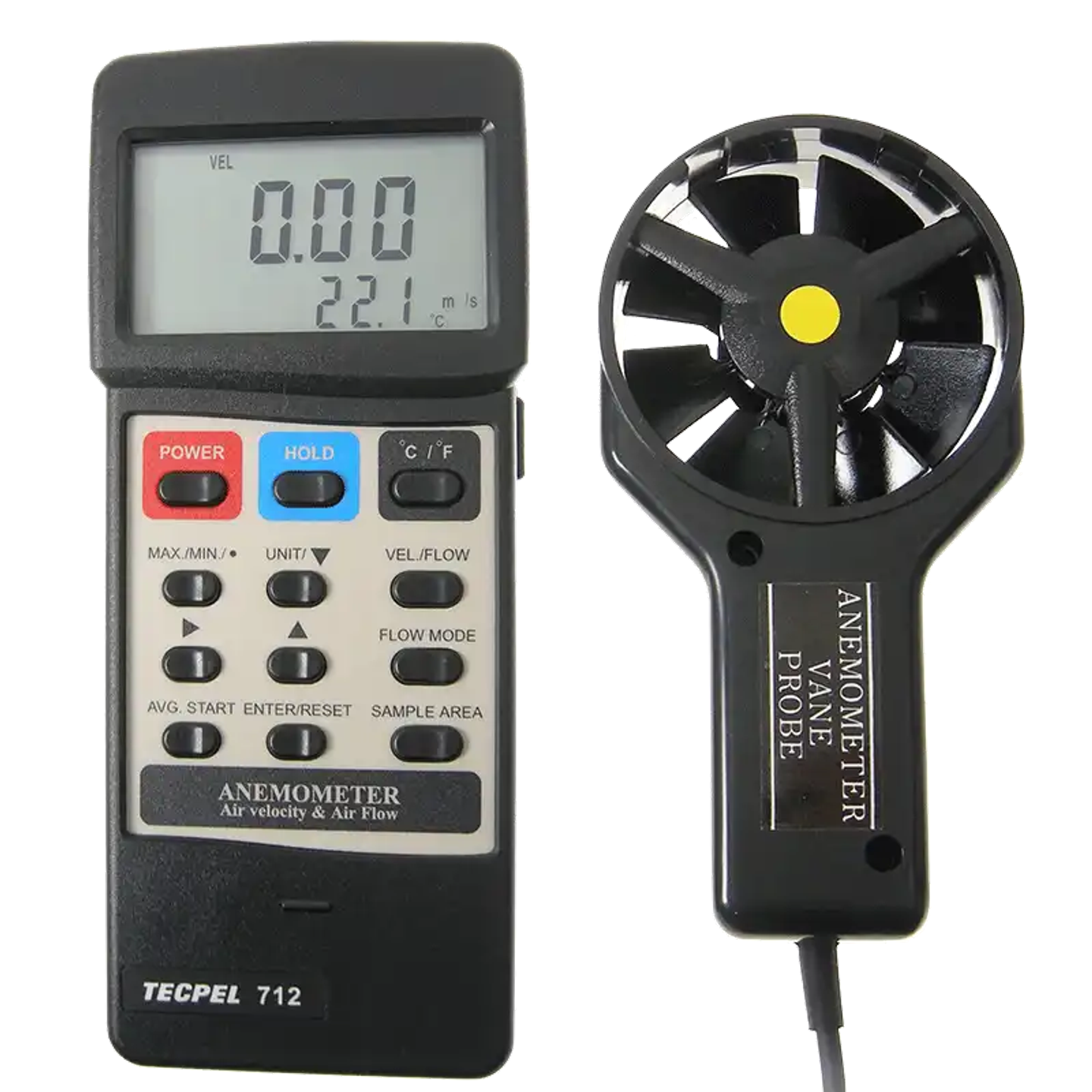 Vane Type Anemometer Thermo-Hygrometer