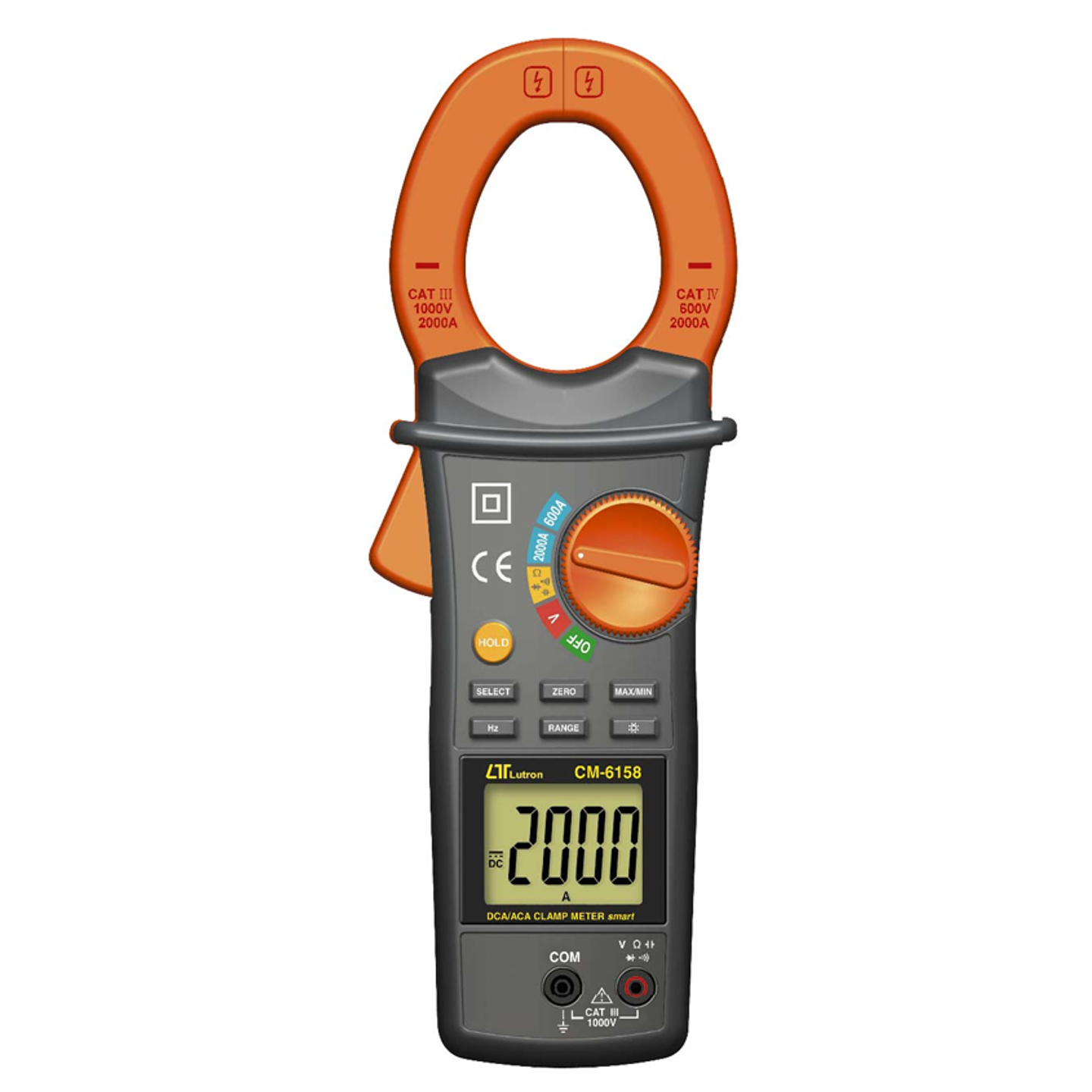 Multifunction AC/DC Clamp Meter 2000A