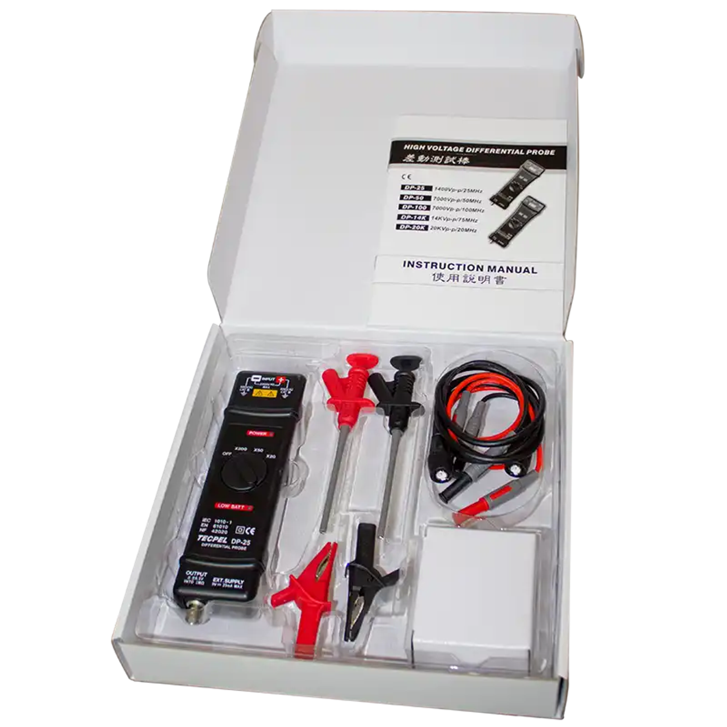 25MHz Oscilloscope Differential Probe