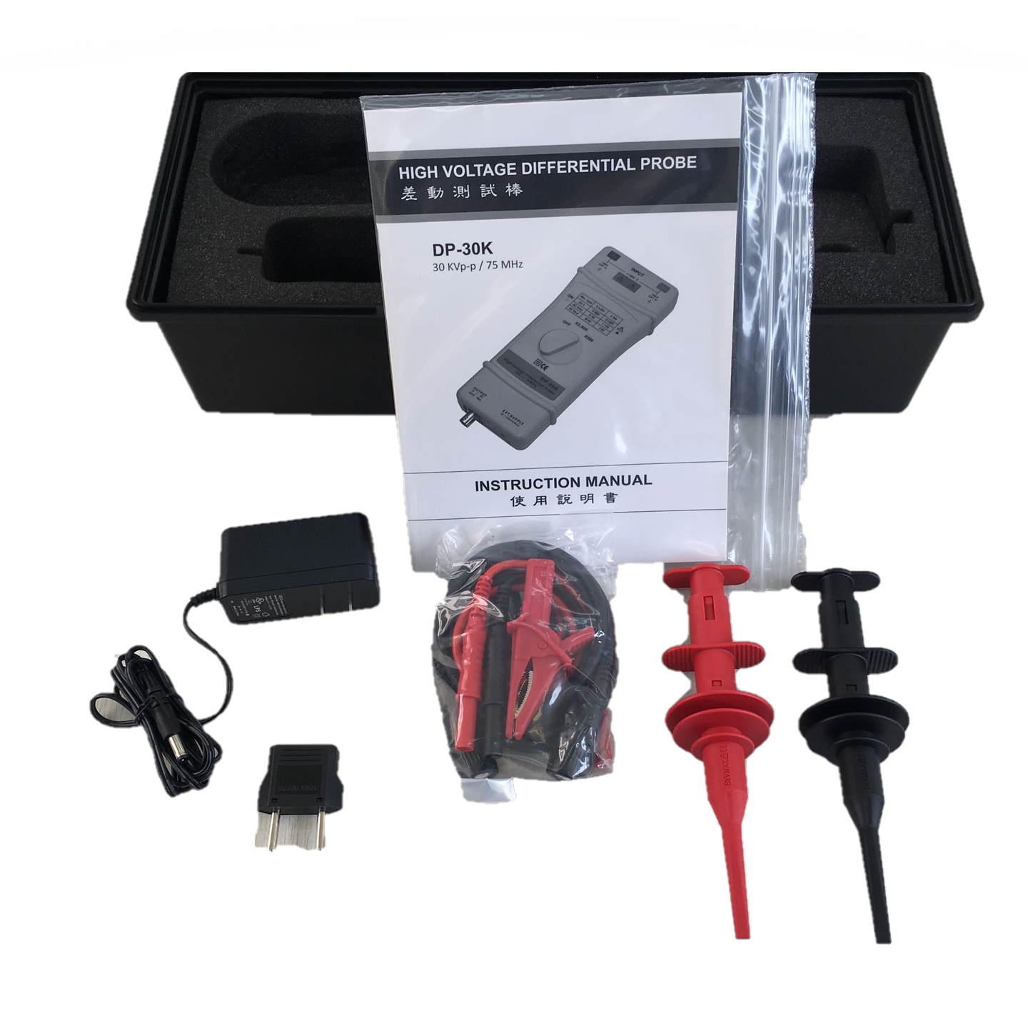 Differential oscilloscope probe DP-30K ( 30KVp-p / 75MHz )
