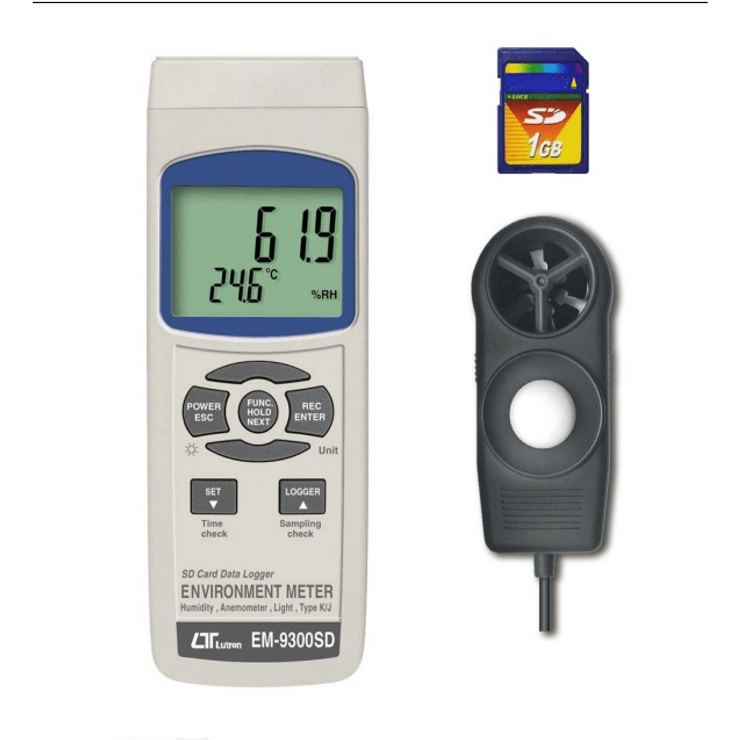LUTRON EM-9300SD SD Card Real-Time Environmental Meter