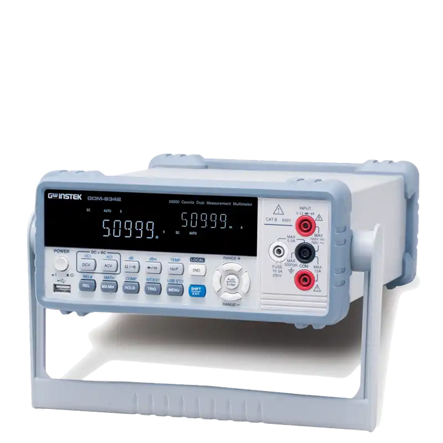 50,000 display digital desktop multimeter dual measurement/dual display