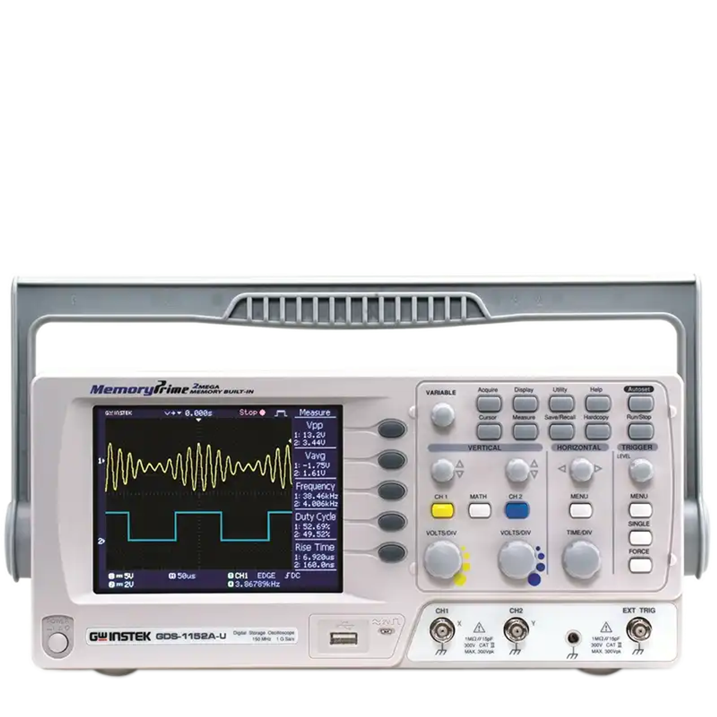 GWINSTEK,  GDS-1102A-U 100MHz Digital Storage Oscilloscope