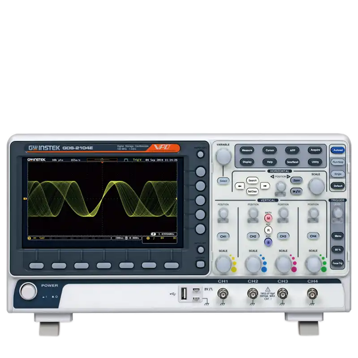 70MHz 4-channel Desktop Digital Oscilloscope