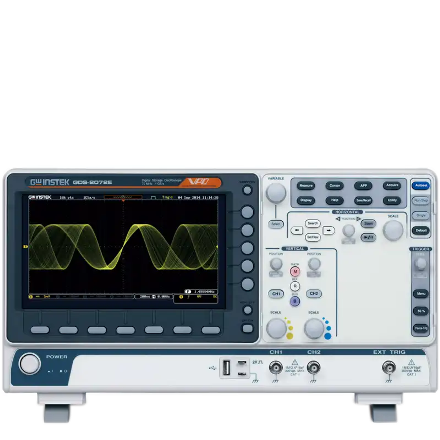 200MHz 2-channel Desktop Digital Oscilloscope