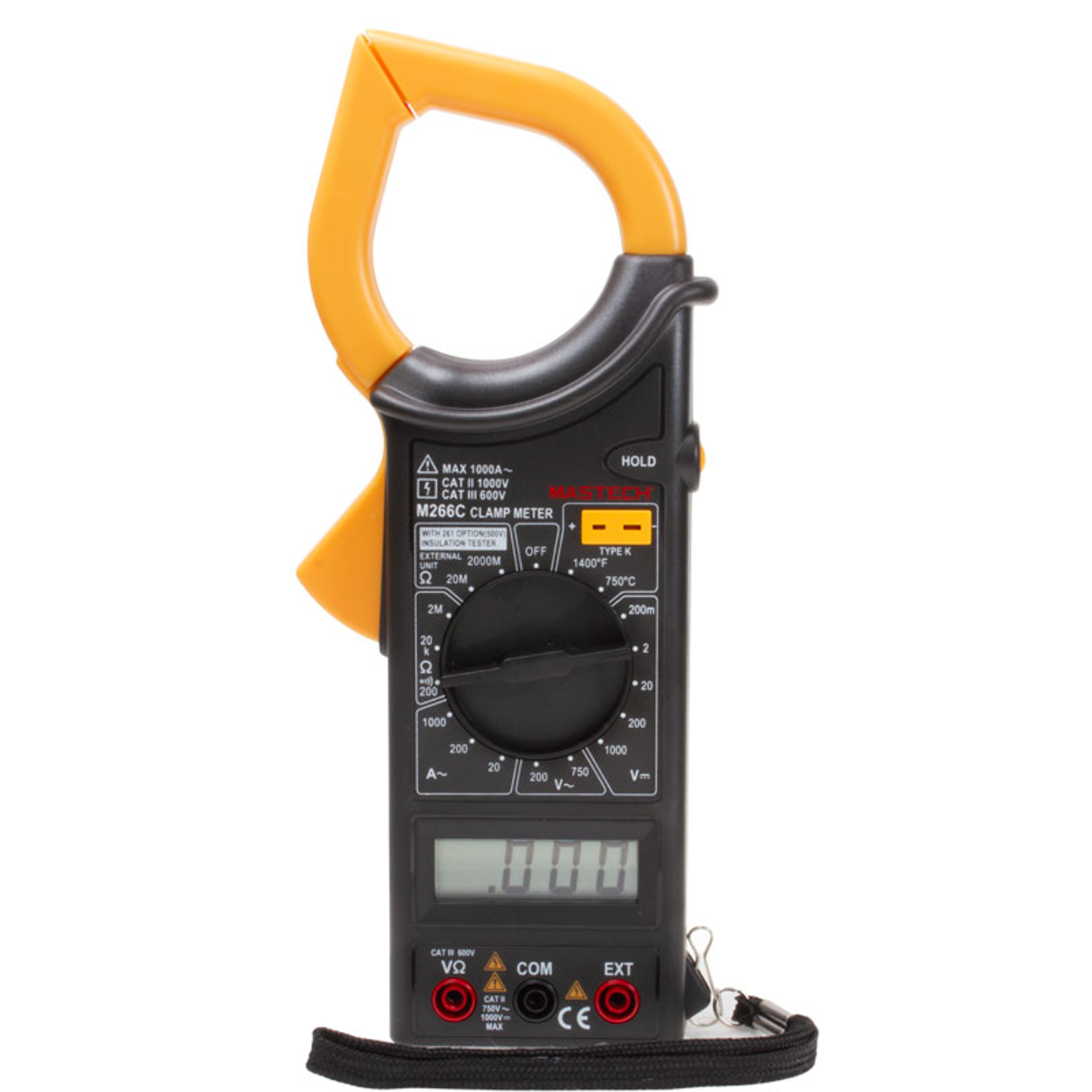 M266C  1,000A/2,000MΩ insulation resistance, temperature and AC Clamp Meter