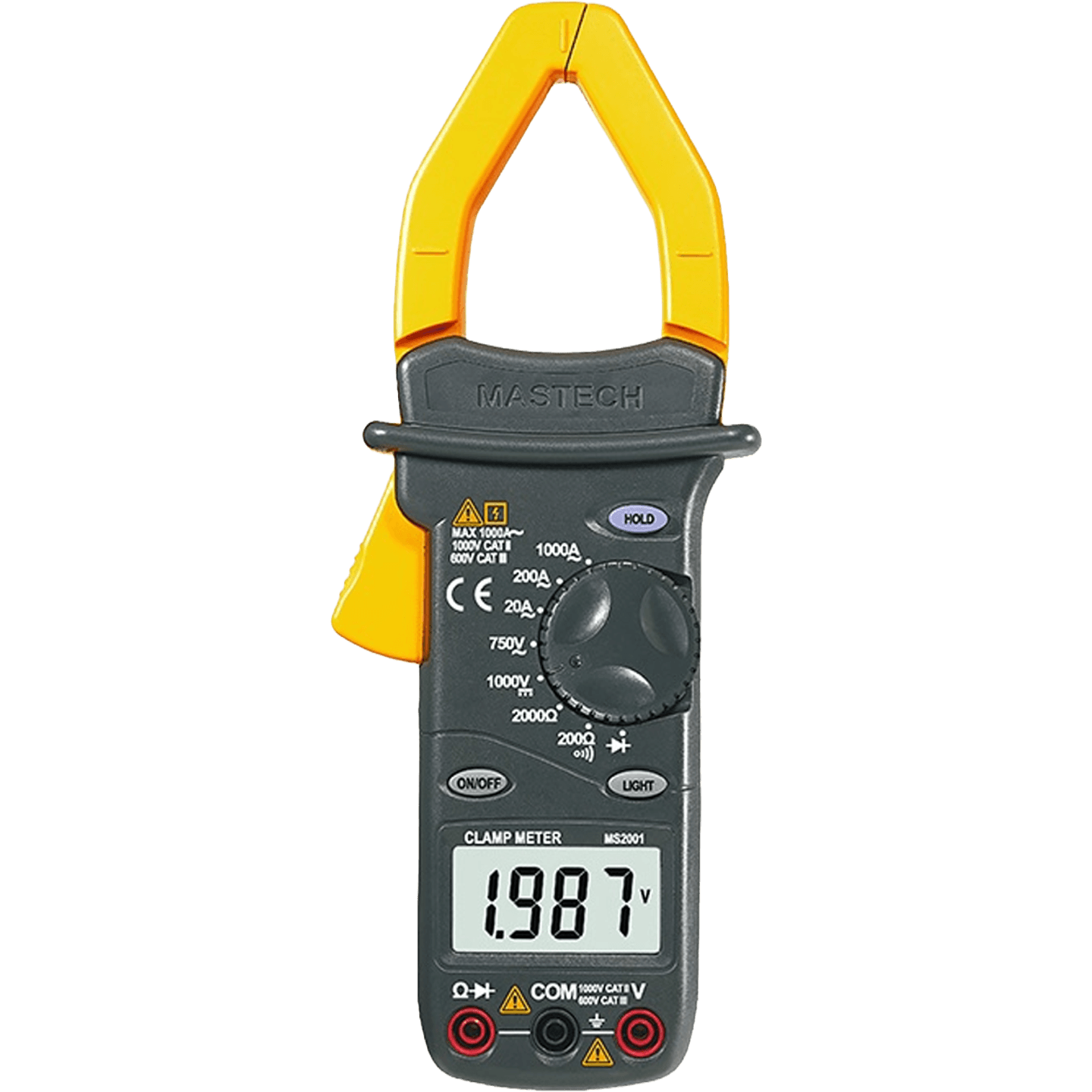 MASTECH MS2001C AC 1000A AC Digital Clamp Meter