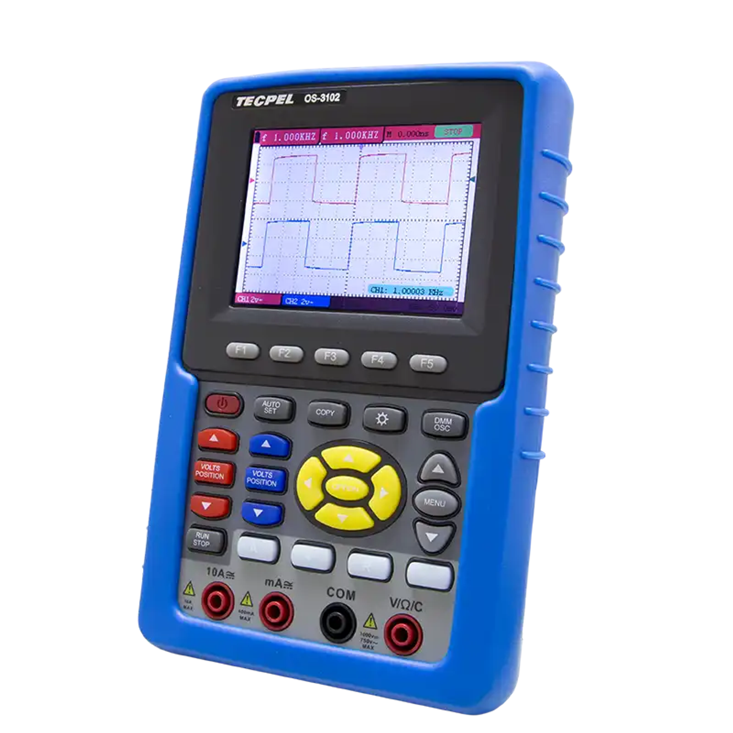 OS-3102 100MHz handheld digital oscilloscope with multimeter and oscilloscope functions