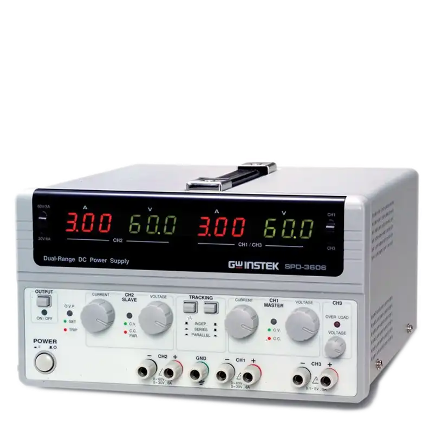 Gwinstek SPD-3606 .30V/6A or  60V/3A DC Power Supply 3 CH