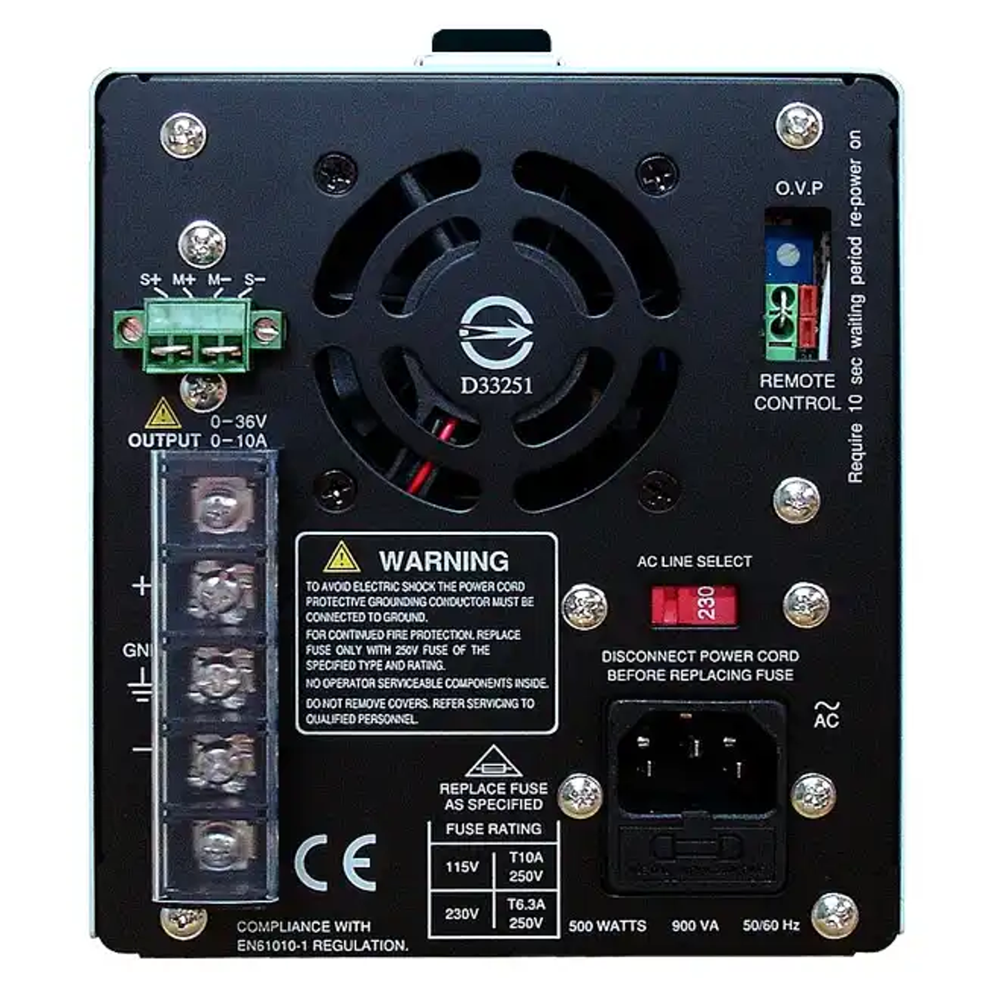 GWinstek  DC Power Supply SPS-3610 0~36V 0~10A   Switching mode  Single Output