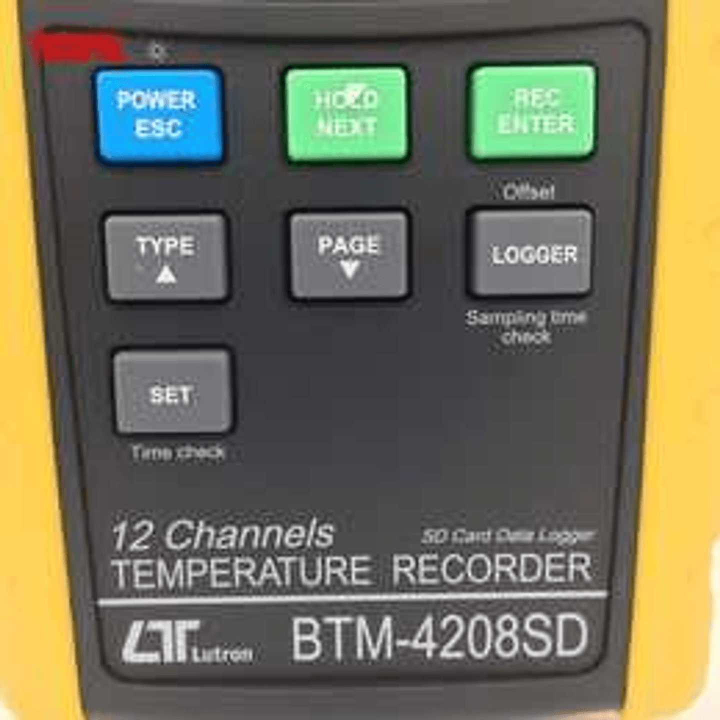 12-Channel Thermocouple Temperature Data Logger BTM-4208SD
