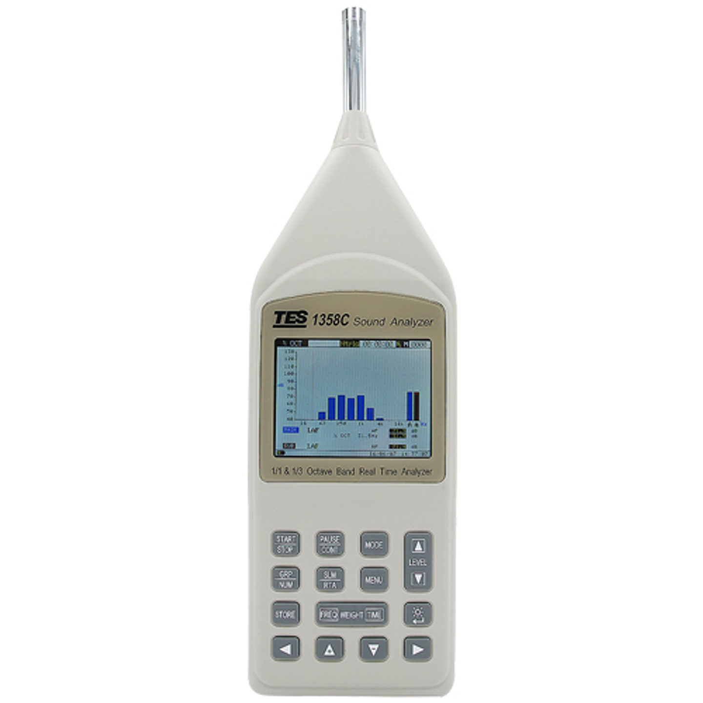 1/1 and 1/3 Octave Real-time Audio Analyzer