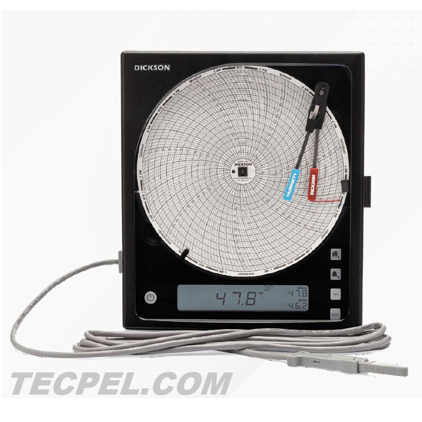 8吋溫濕度記錄儀   Temperature and Humidity  Chart recorder