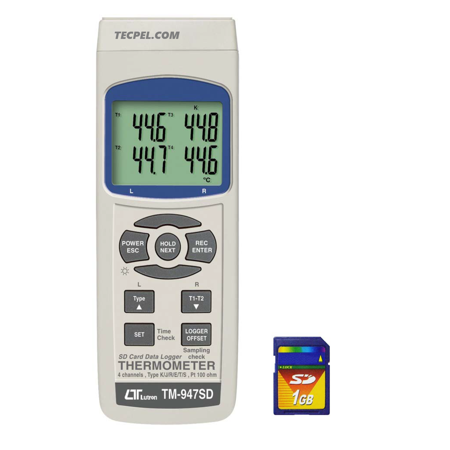 TM-947SD  4-Channel Data logger Thermometer
