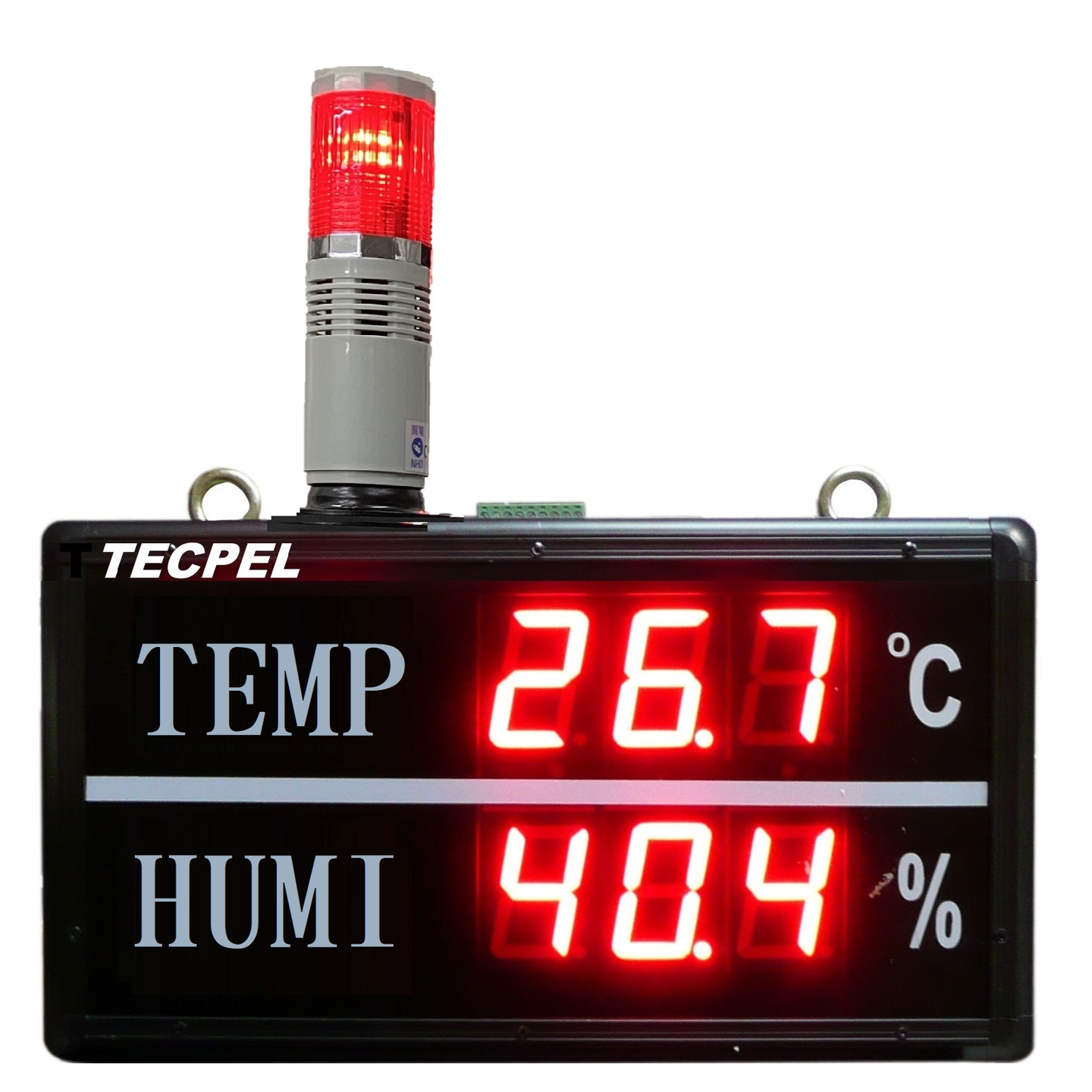 Large digital temperature humidity displays, industrial display monitors