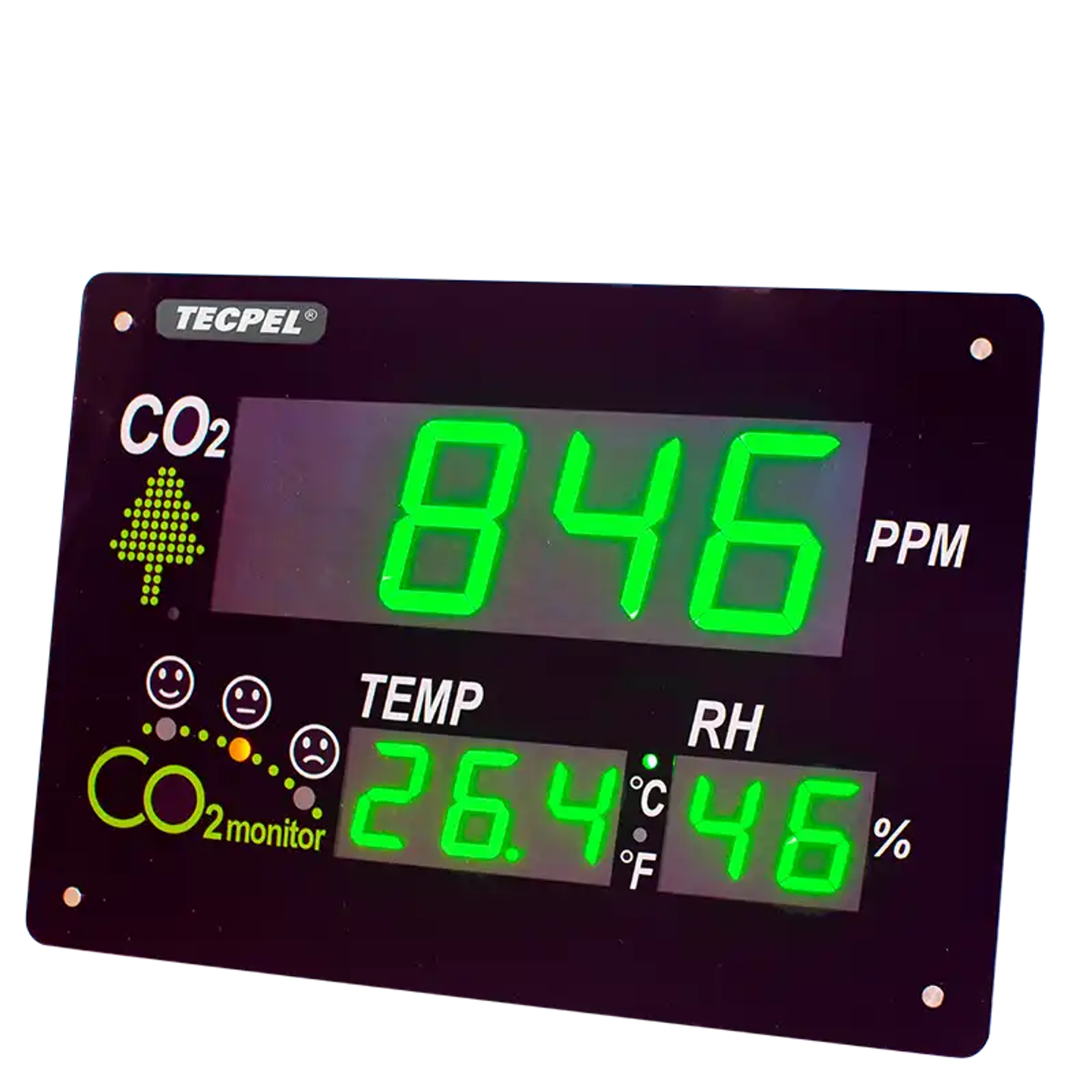 TECPEL TRH-3351 CO2 + Temperature and Humidity Display Board
