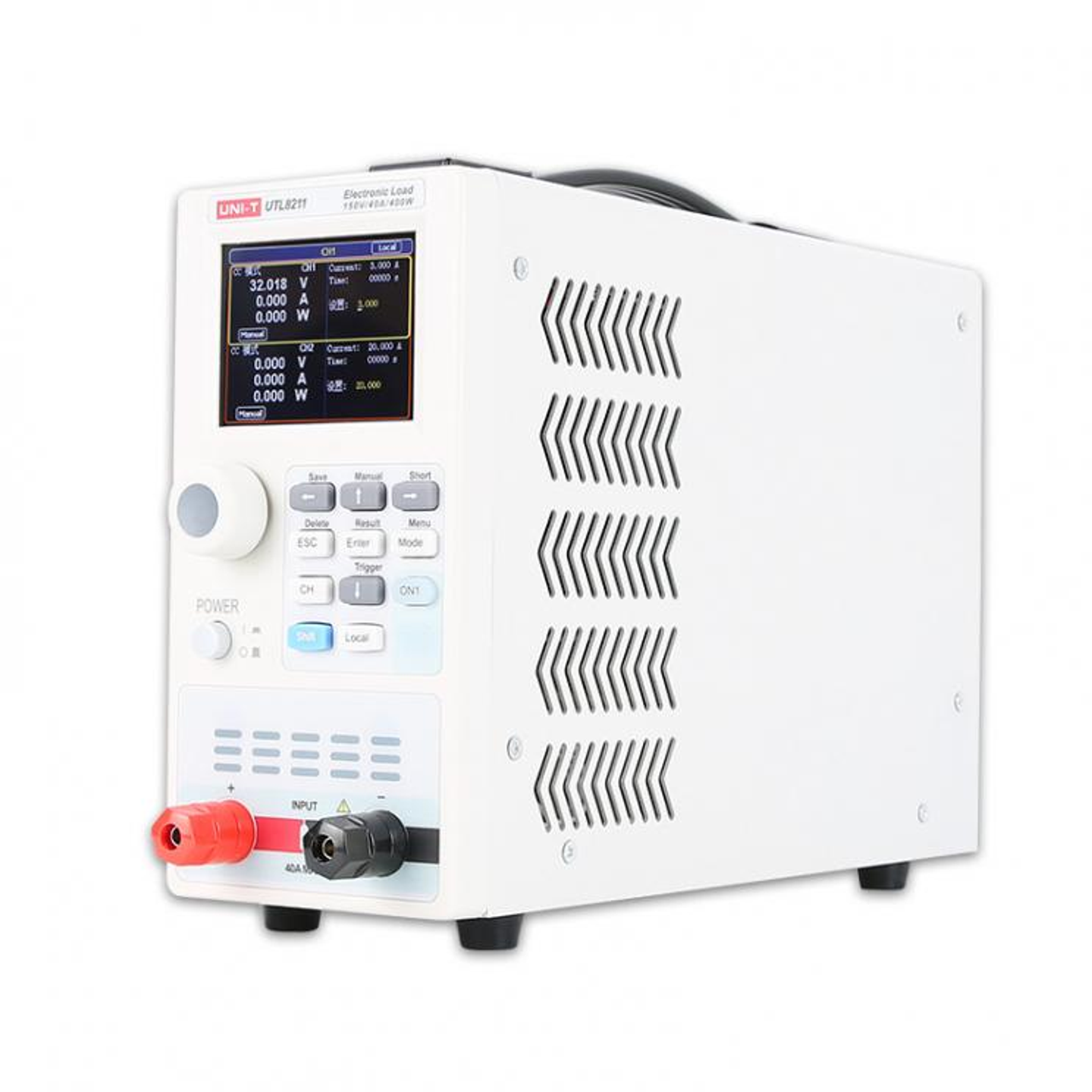 UTL-8211 400W DC Electronic Loads Input ratings : 0~150V /0~40A / 400W