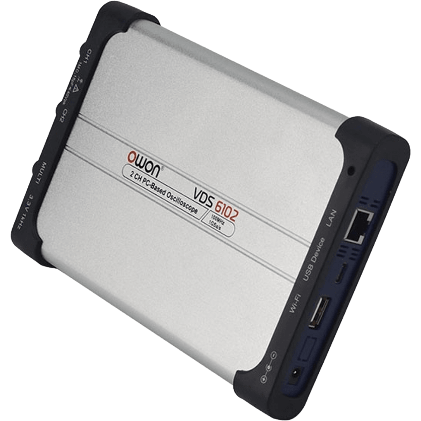 100 MHz Bench Oscilloscopes USB (Type-C), LAN Interface Display 2 Channel CAT II 400V Save, AWG