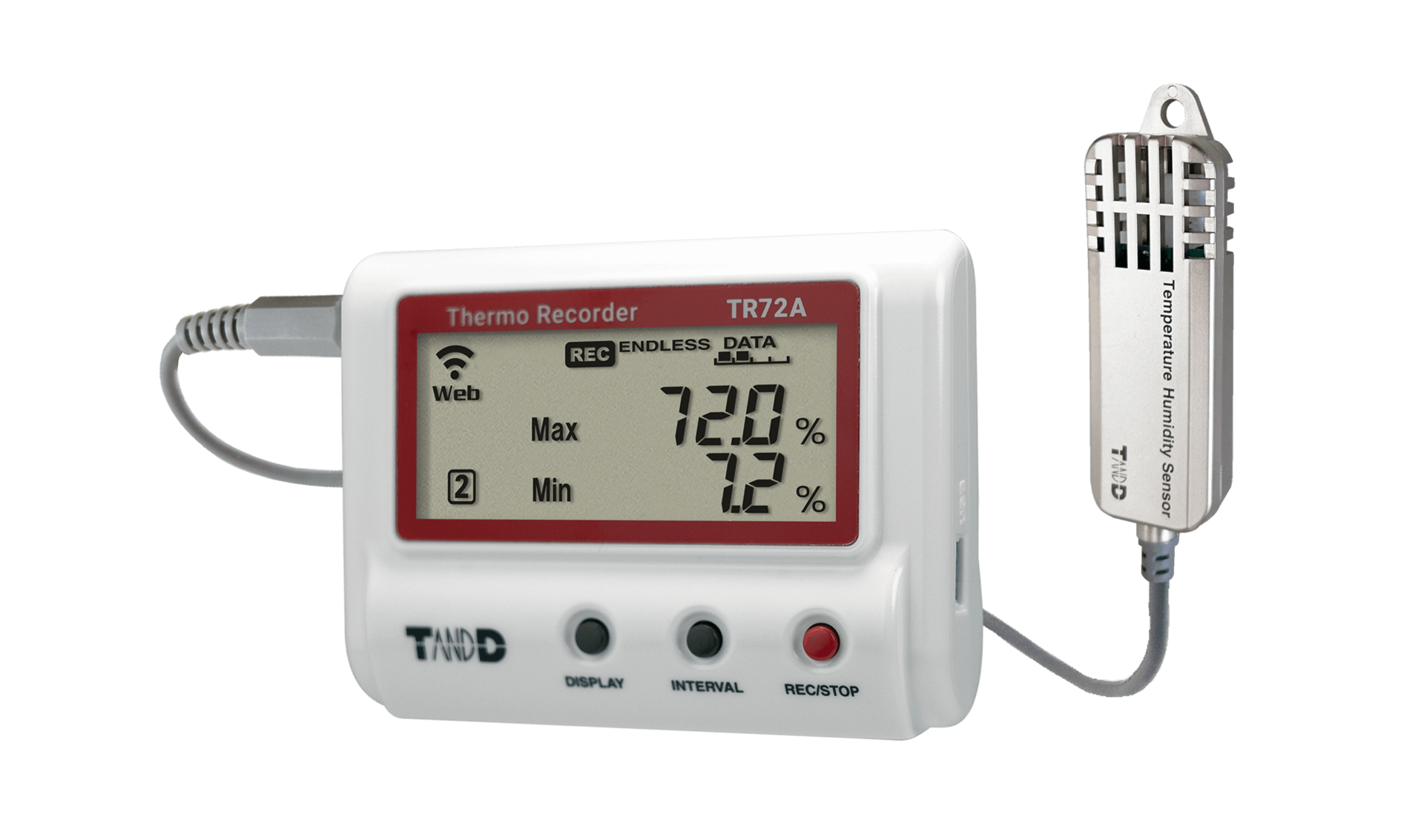 TR-72A-S Wireless temperature humidity data logger T&D 